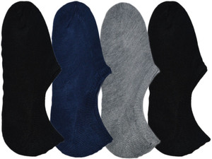 ME Stores Men's Solid No Show Socks