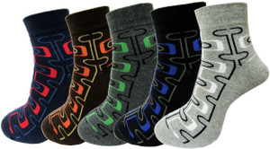 Rc. Royal Class Men's Self Design Ankle Length Socks