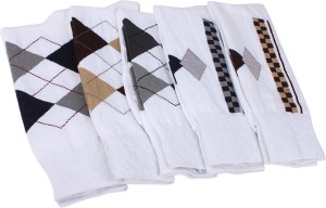 Mikado Contemporary Grace Men's Printed Crew Length Socks