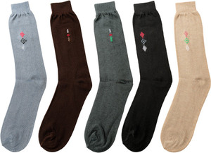 Mikado Embellished Men's Embellished Crew Length Socks