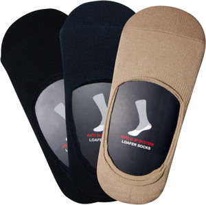 Balenzia Men's Solid No Show Socks