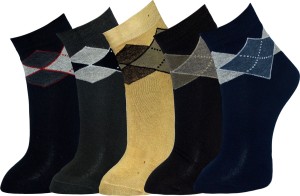 Marc Men's Self Design Ankle Length Socks