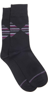 Graceway Men's Geometric Print Crew Length Socks