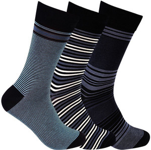 Supersox Men's Striped Crew Length Socks