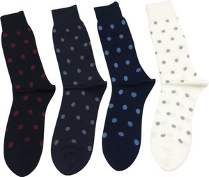 Graceway Men's Self Design Crew Length Socks