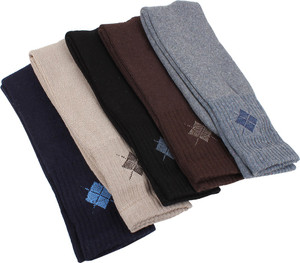 Mikado Superior Quality Men's Solid Crew Length Socks