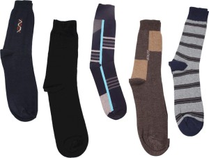 Mikado Men's Embellished Crew Length Socks