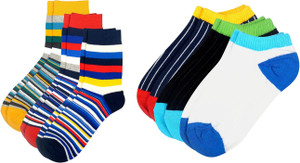 Color Fevrr Men & Women Mid-calf Length Socks