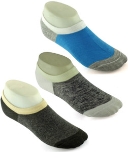 DeVEE Men's Solid No Show Socks