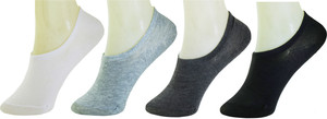 Neska Moda Men & Women Solid No Show Socks