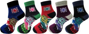 Rc. Royal Class Men's Self Design Ankle Length Socks