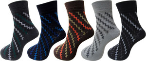 Rc. Royal Class Men's Self Design Ankle Length Socks