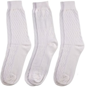 Mikado Premium Cotton Men's Self Design Crew Length Socks