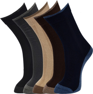 Marc Men's Solid Crew Length Socks