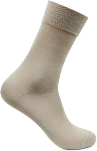 Bonjour Men's Solid Crew Length Socks