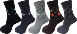 Rc. Royal Class Men's Self Design Ankle Length Socks
