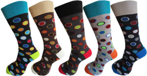 Rc. Royal Class Men's Self Design Crew Length Socks