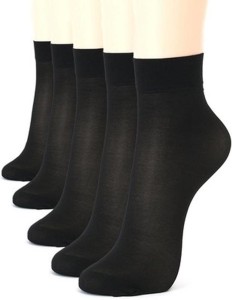 Stonic Women's Self Design Ankle Length Socks