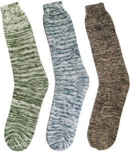 V-Lon Men's Printed Crew Length Socks
