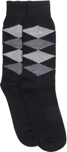 Graceway Men's Geometric Print Crew Length Socks