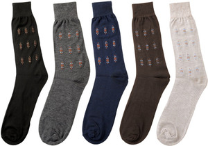 Mikado Embellished Men's Embellished Crew Length Socks