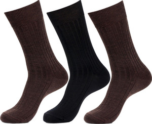 Simon Men's Striped Crew Length Socks