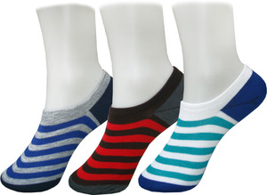 Jack & Ginni Men's Striped Footie Socks