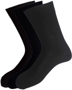 Van Heusen Men's Solid Mid-calf Length Socks