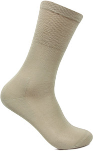 Bonjour Men's Solid Crew Length Socks
