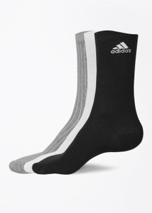 Adidas Men's Striped Crew Length Socks