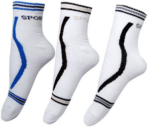 By The Way Men's Striped Ankle Length Socks