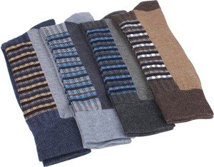 Mikado Premium Make Men's Solid Crew Length Socks