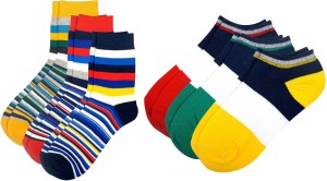 Color Fevrr Men & Women Mid-calf Length Socks