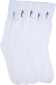 Mikado Solid Charm Men's Solid Crew Length Socks