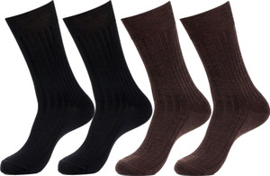 Simon Men's Striped Crew Length Socks