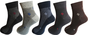 Rc. Royal Class Men's Self Design Ankle Length Socks