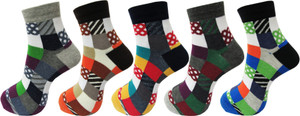 Rc. Royal Class Men's Self Design Ankle Length Socks