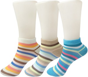 Jack & Ginni Women's Solid Ankle Length Socks