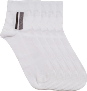 Sir Michele Men's Solid Ankle Length Socks