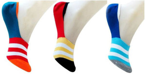 Tahiro Men & Women Striped Footie Socks, Low Cut Socks, No Show Socks