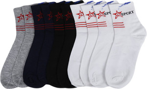 ATC Men's Solid Ankle Length Socks