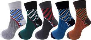Rc. Royal Class Men's Self Design Ankle Length Socks
