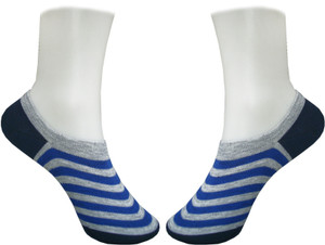 Jack & Ginni Men's Self Design No Show Socks