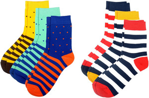 Color Fevrr Men & Women Mid-calf Length Socks
