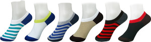 Jack & Ginni Men's Graphic Print No Show Socks
