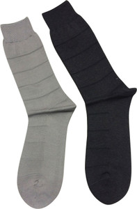 Graceway Men's Striped Crew Length Socks
