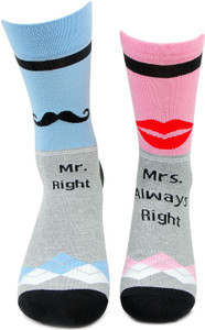 Bonjour Men's Crew Length Socks