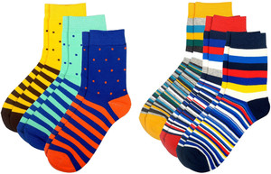 Color Fevrr Men & Women Mid-calf Length Socks