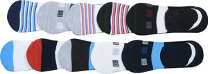 High Hill Men's Solid No Show Socks