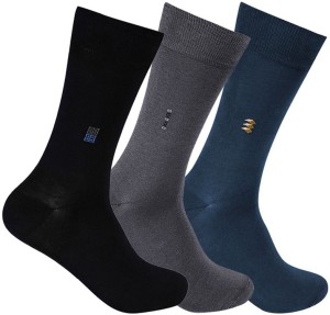 Goyal Knitting Men's Solid Mid-calf Length Socks